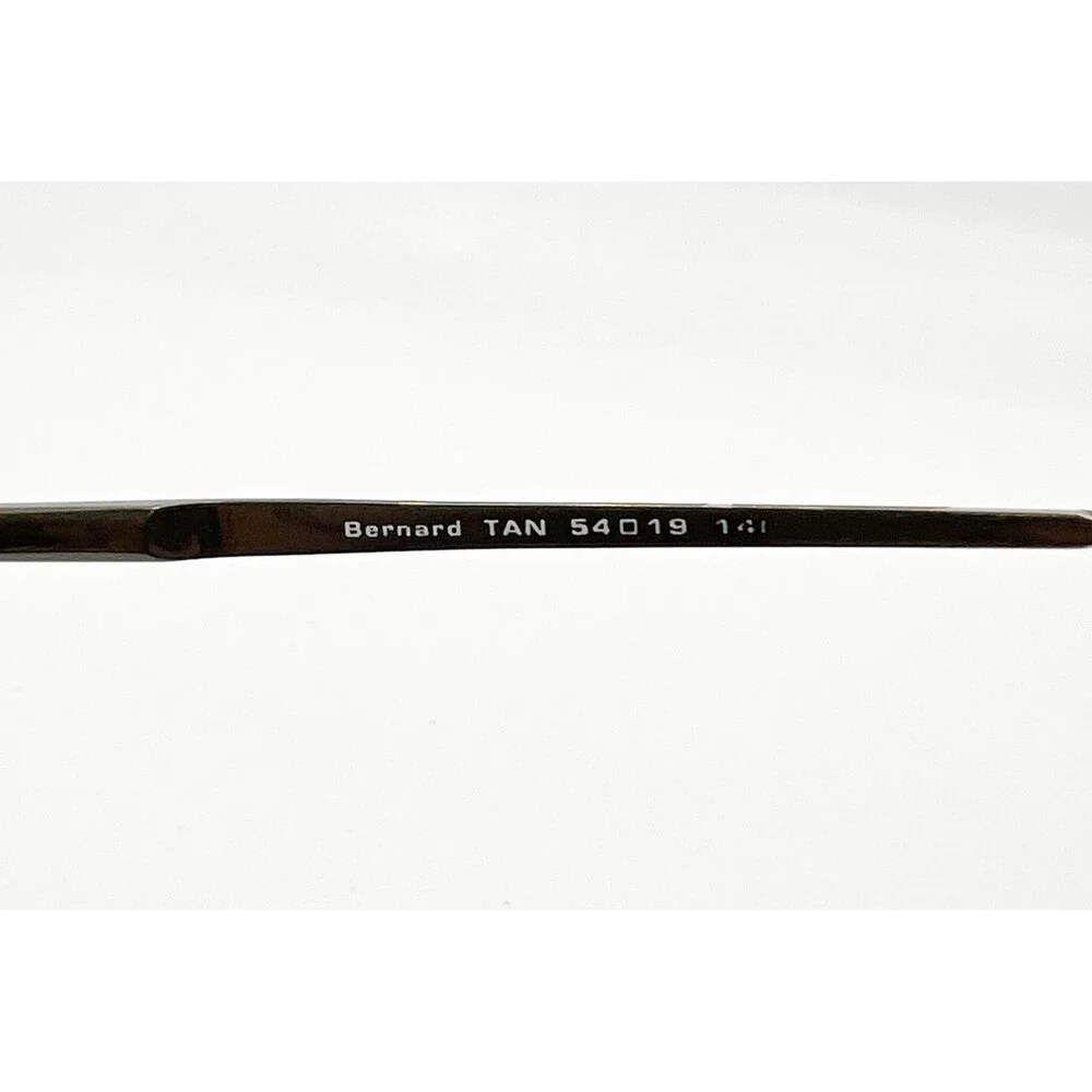 Van Heusen Bernard Eyeglasses Mens Brown Metal Rectangle Frames 54-19-140